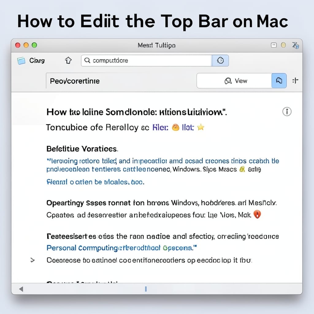 How to Edit Top Bar on Mac: Customize Your Menu Bar in Seconds