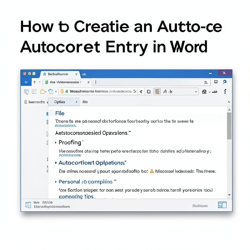 How To Create An Autocorrect Entry In Word: Time-Saving Typo Fix