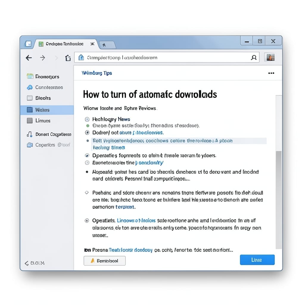 How To Turn Off Automatic Downloads: Quick Windows Settings Guide