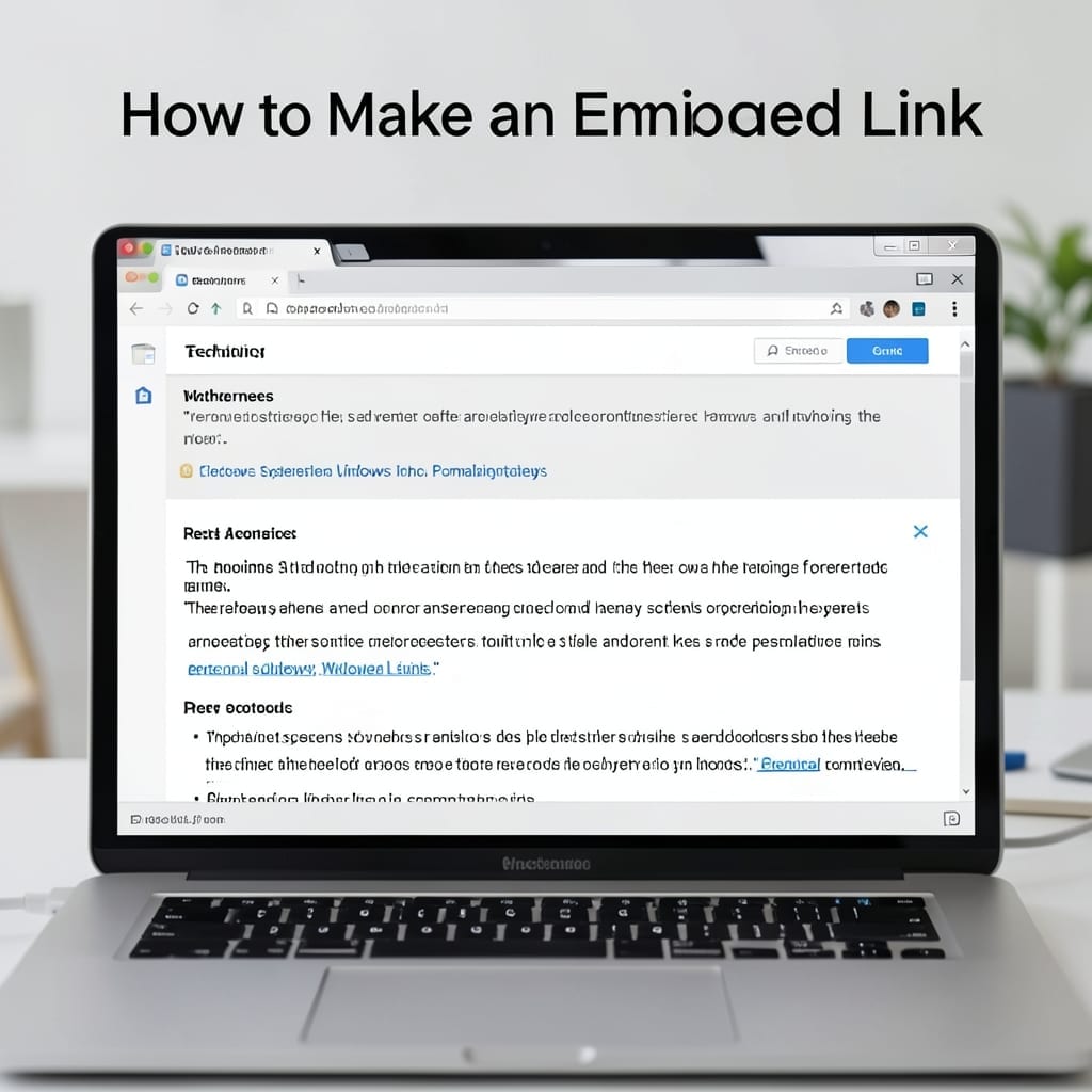 How To Make An Embedded Link: Quick HTML Tutorial for Beginners