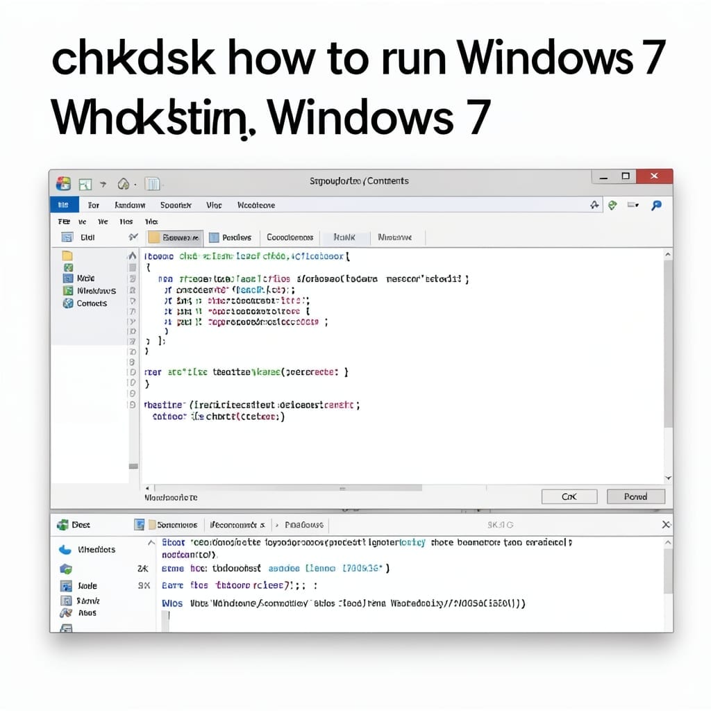 Chkdsk How to Run Windows 7: Step-by-Step Disk Check Guide
