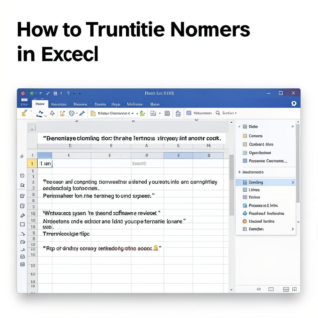 How To Truncate Numbers In Excel: Precision Formatting For Clean Data