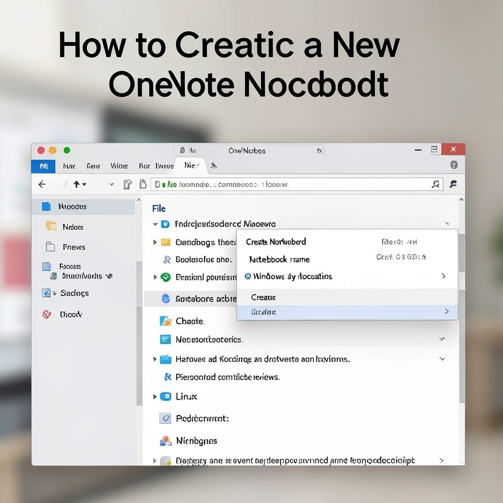 How To Create A New OneNote Notebook: Streamlined Digital Organization