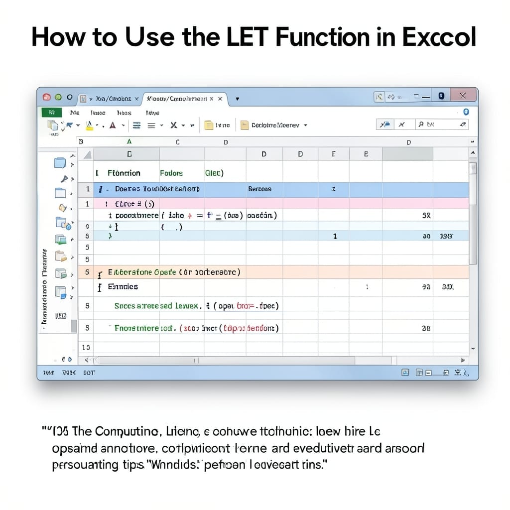 How to Use LET Function in Excel: Dynamic Calculations Made Simple