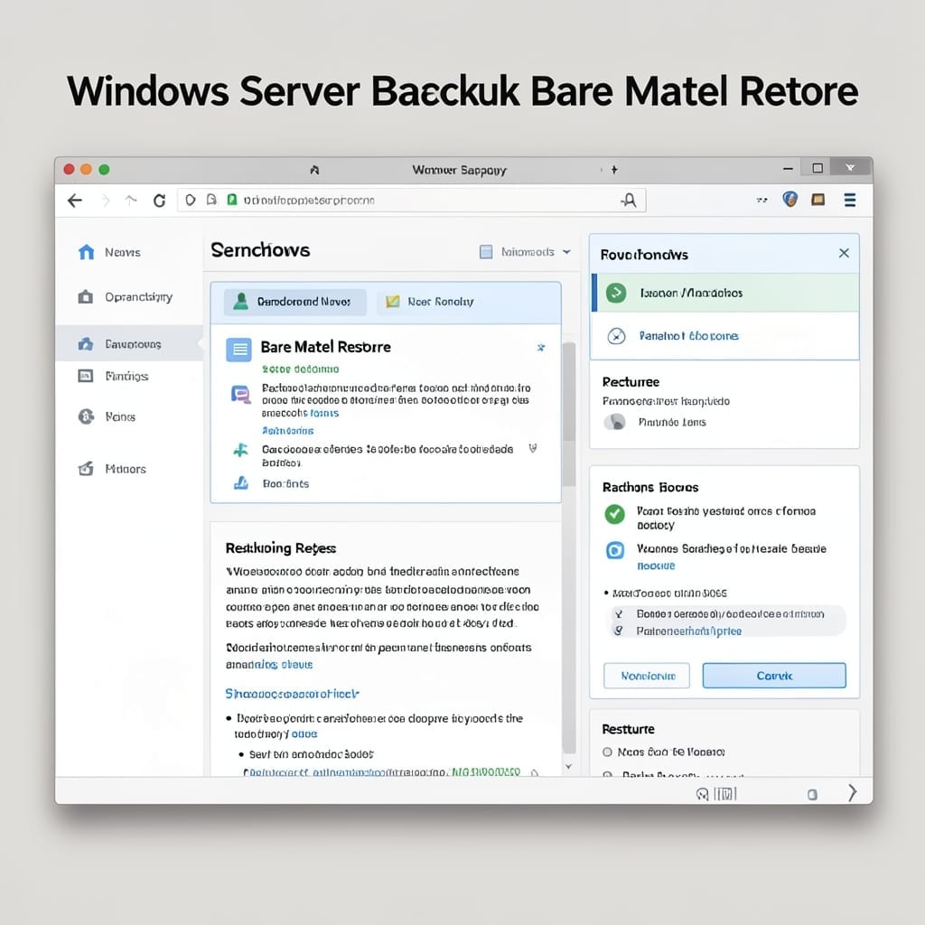 Windows Server Backup Bare Metal Restore: Complete System Recovery Guide