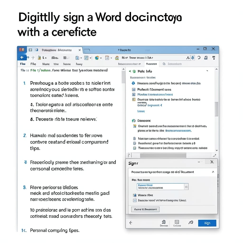 Digitally Sign Word Document With Certificate: Secure Digital Authentication Method