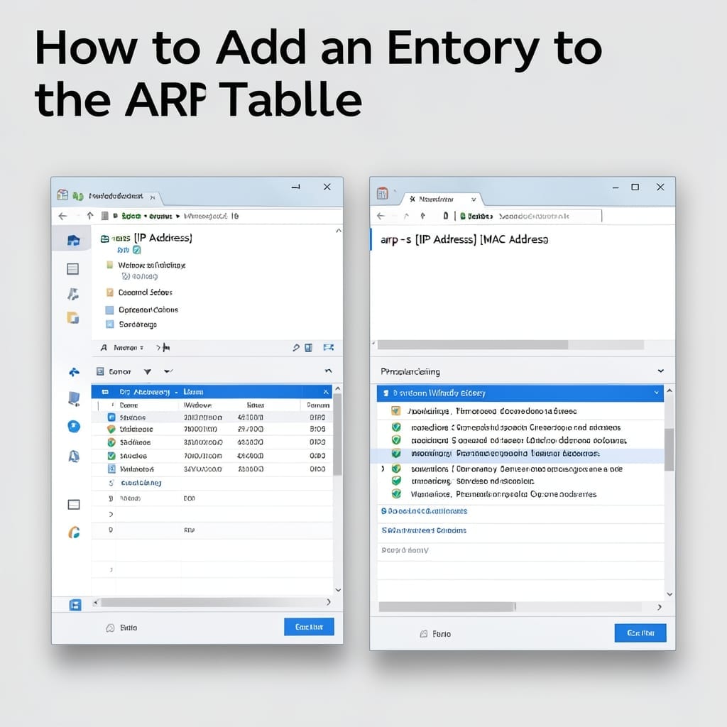 You Want to Add an Entry to the ARP Table: Quick Network Troubleshooting Guide