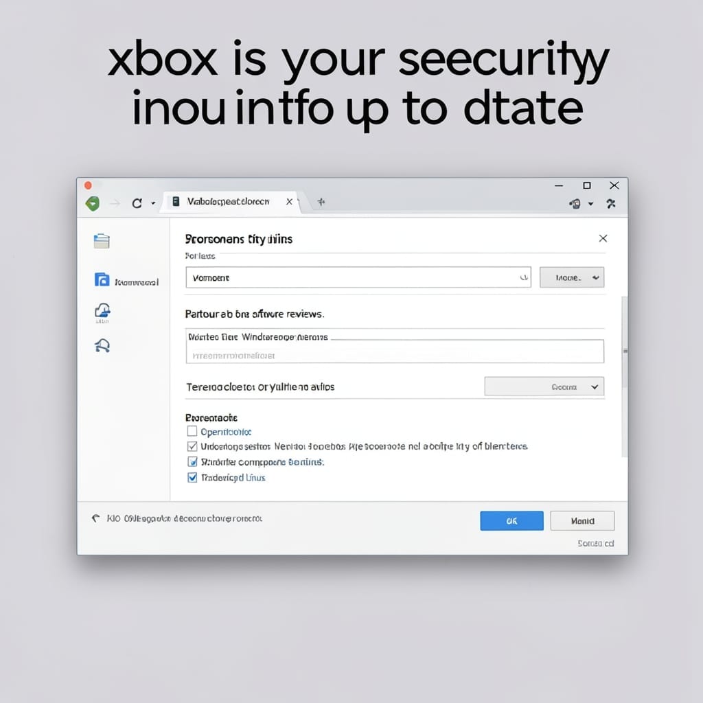 Xbox Is Your Security Info Up To Date: Quick Verification Steps