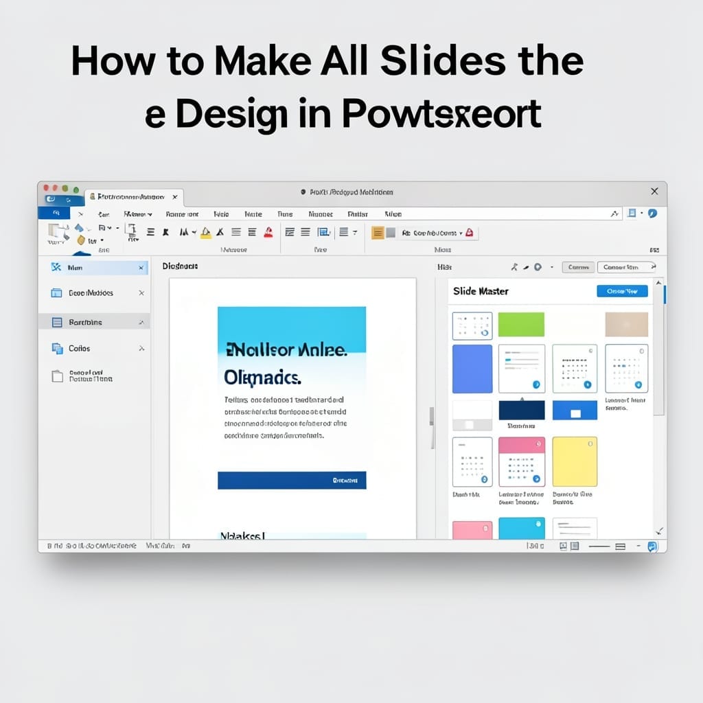 How to Make All Slides the Same Design in PowerPoint: Uniform Layout in Seconds
