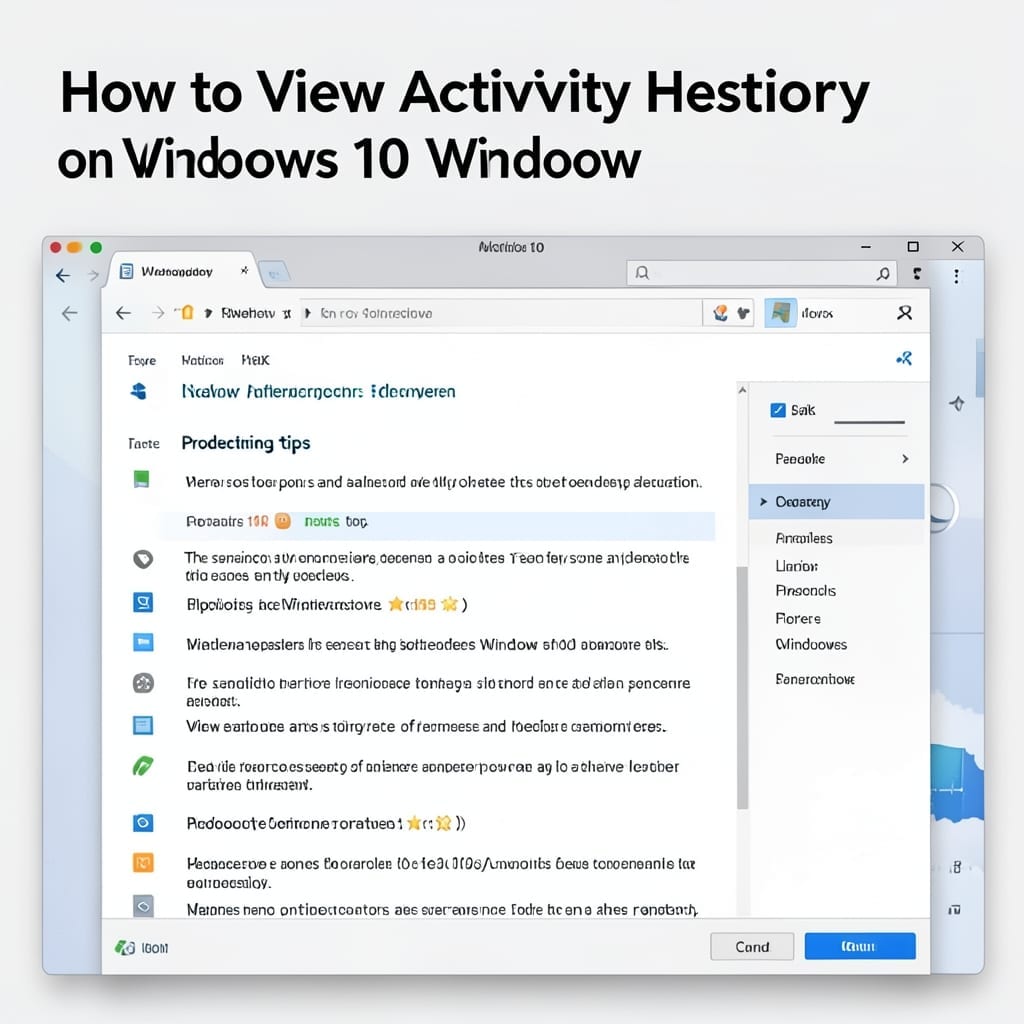How to View Activity History on Windows 10: Step by Step Tracking Guide