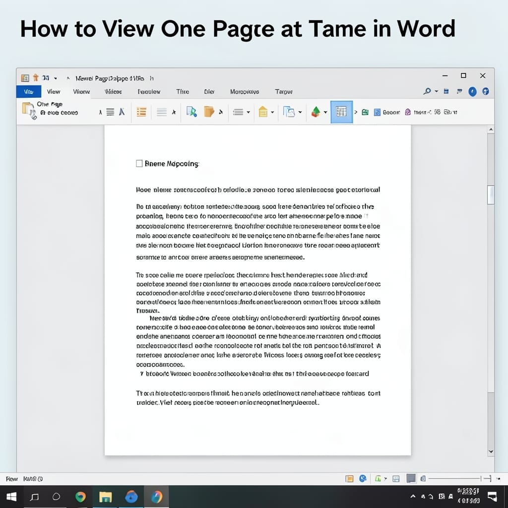 How To View One Page At A Time In Word: Step By Step Reading Mode