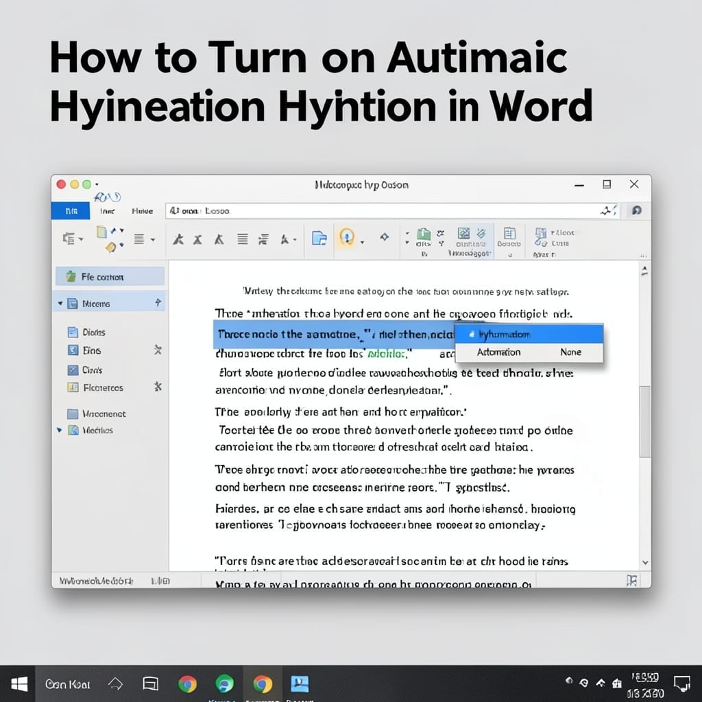 How to Turn On Automatic Hyphenation in Word: Step-by-Step Configuration
