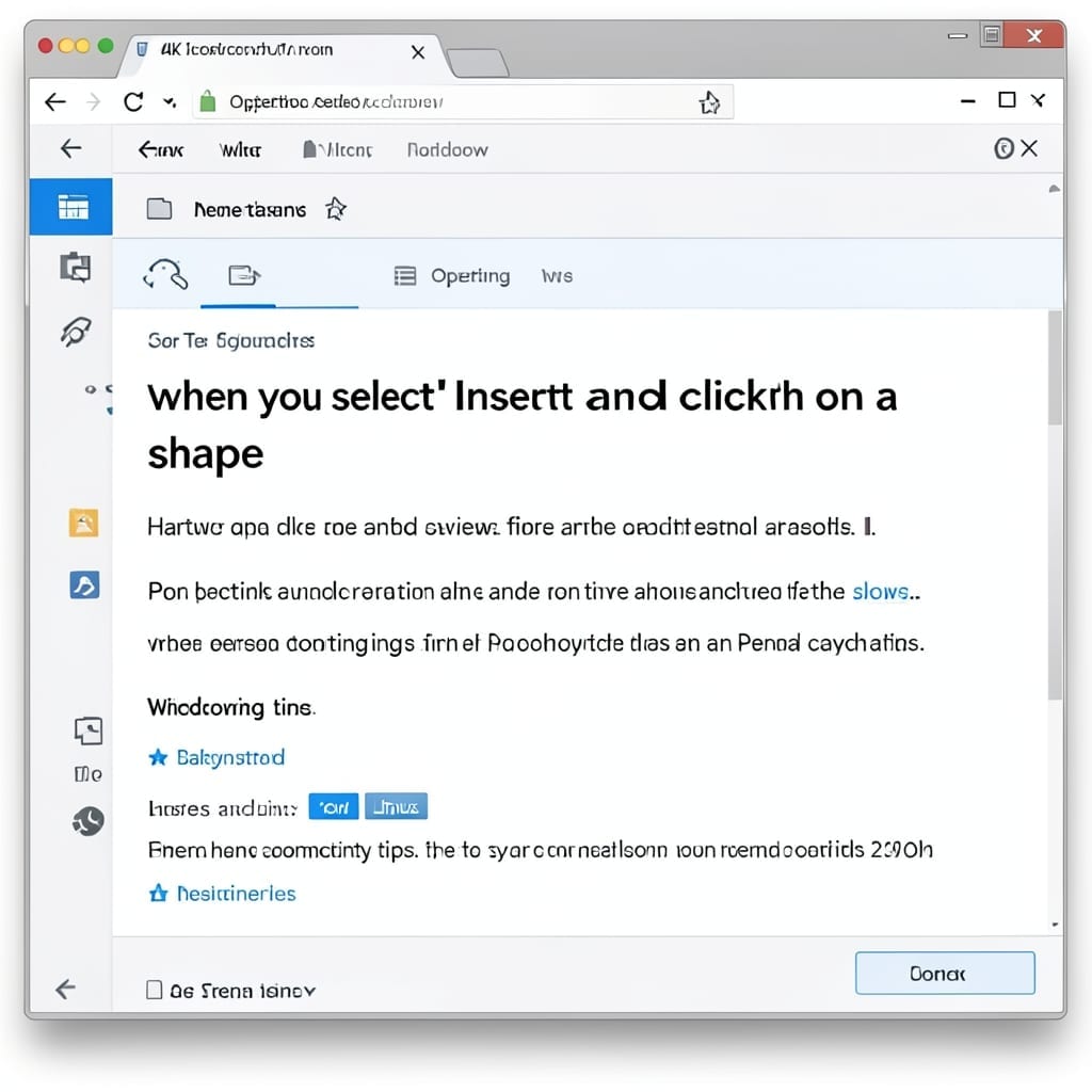 When You Select Insert and Click on a Shape: Quick Shape Insertion Guide