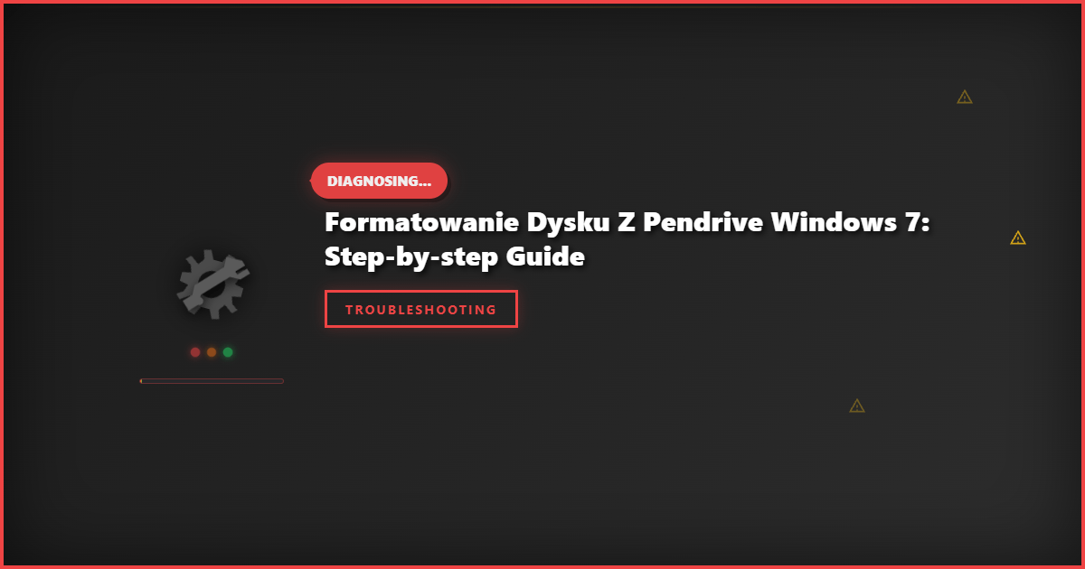 Formatowanie Dysku z Pendrive Windows 7: Step-by-Step Guide