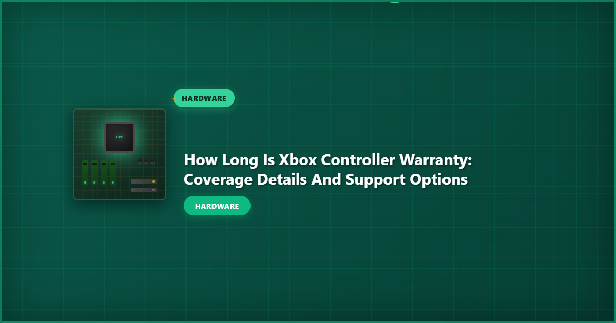 How Long is Xbox Controller Warranty: Coverage Details and Support Options