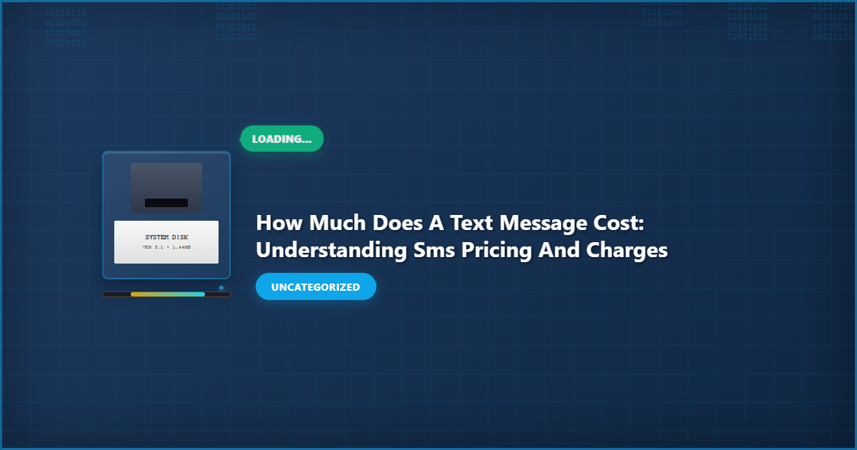 Visual representation of how much does a text message cost
