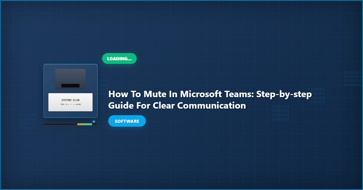 How to Mute in Microsoft Teams: Step by Step Guide for Clear Communication example with annotations