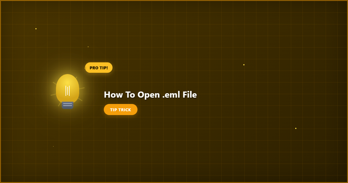 Visual representation of how to open .eml file