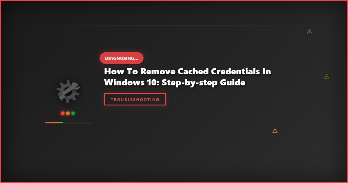 How to Remove Cached Credentials in Windows 10: Step-by-Step Guide