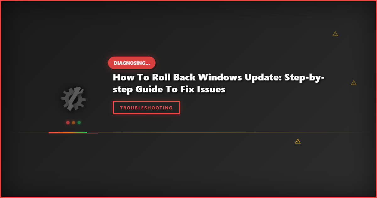 How to Roll Back Windows Update: Step-by-Step Guide to Fix Issues