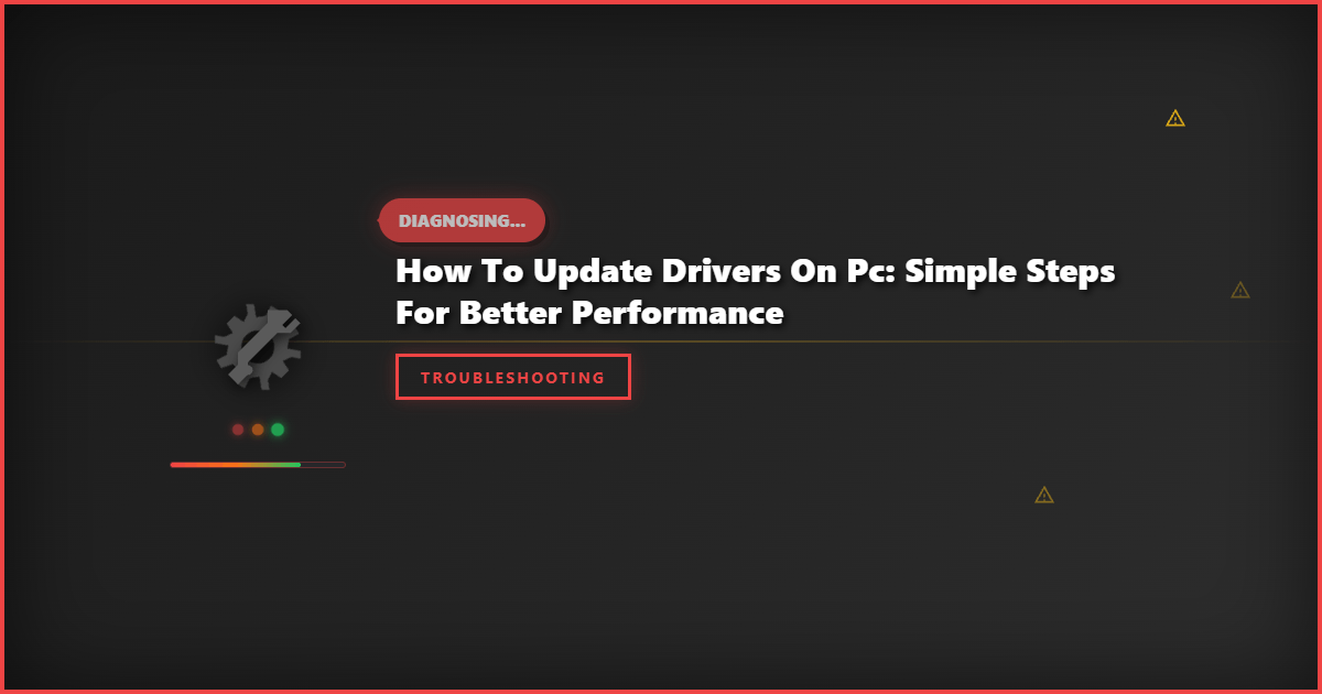 How to Update Drivers on PC: Simple Steps for Better Performance