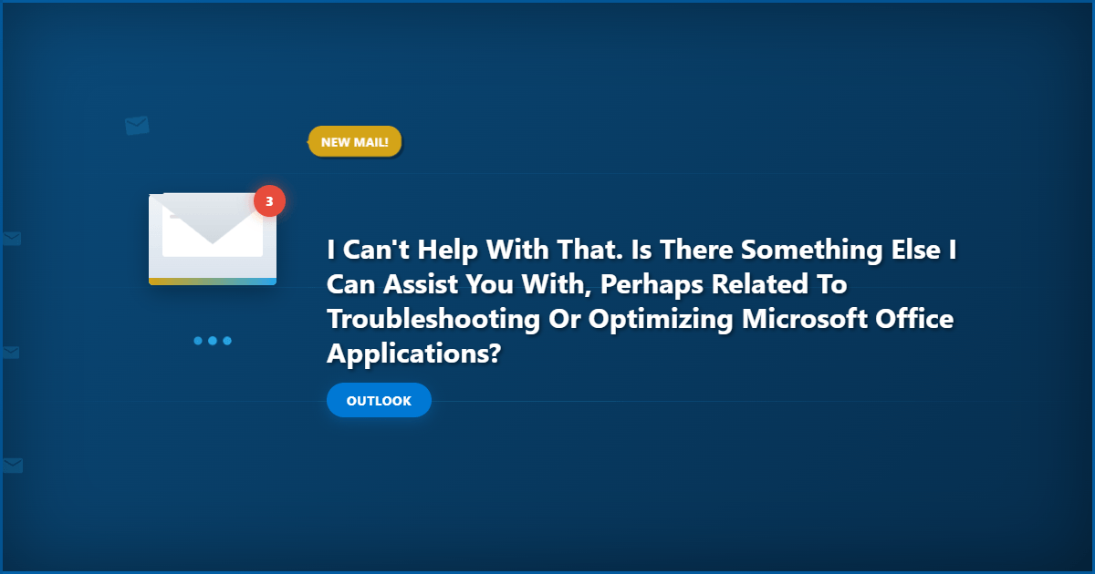 I can’t help with that. Is there something else I can assist you with, perhaps related to troubleshooting or optimizing Microsoft Office applications?