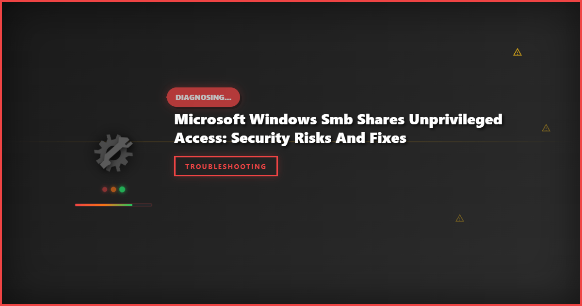 Microsoft Windows SMB Shares Unprivileged Access: Security Risks and Fixes