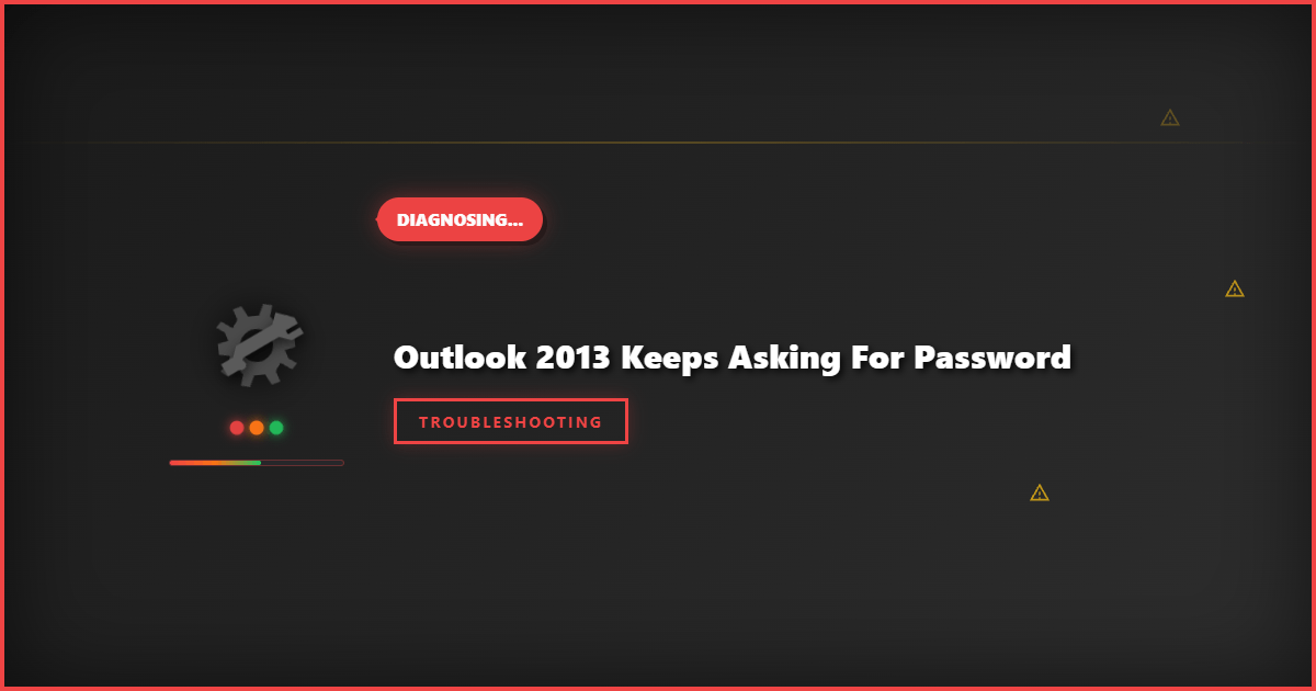 Outlook 2013 Keeps Asking for Password: Quick Fix Solutions