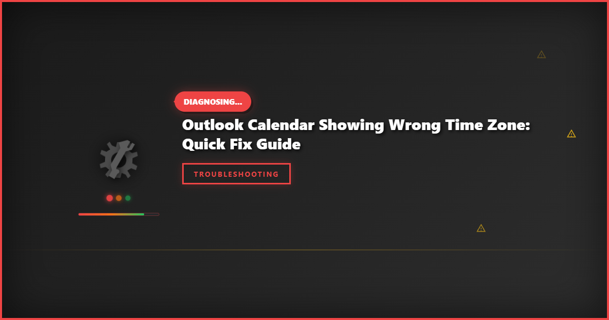 Outlook Calendar Showing Wrong Time Zone: Quick Fix Guide