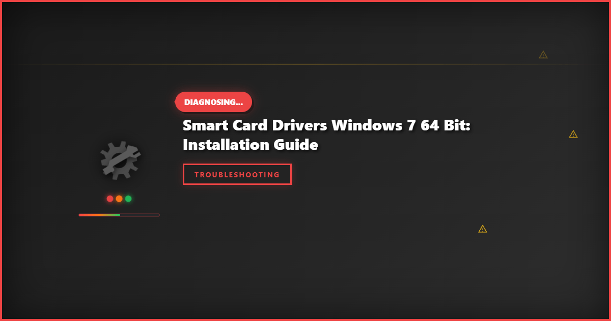 Smart Card Drivers Windows 7 64 Bit: Installation Guide