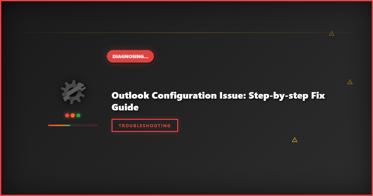 Outlook Configuration Issue: Step-by-Step Fix Guide