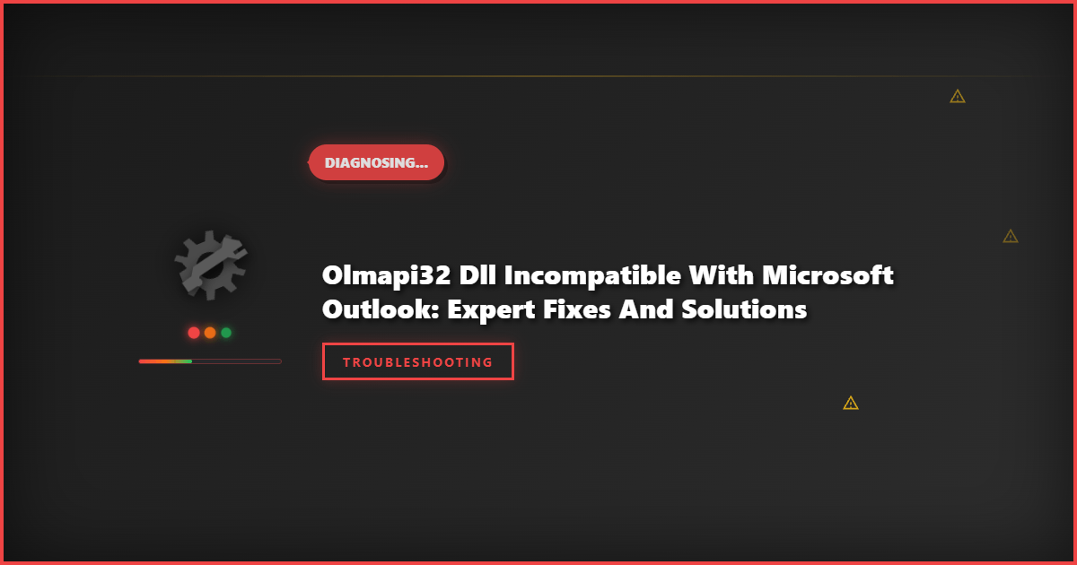 Olmapi32 DLL Incompatible with Microsoft Outlook: Expert Fixes and Solutions