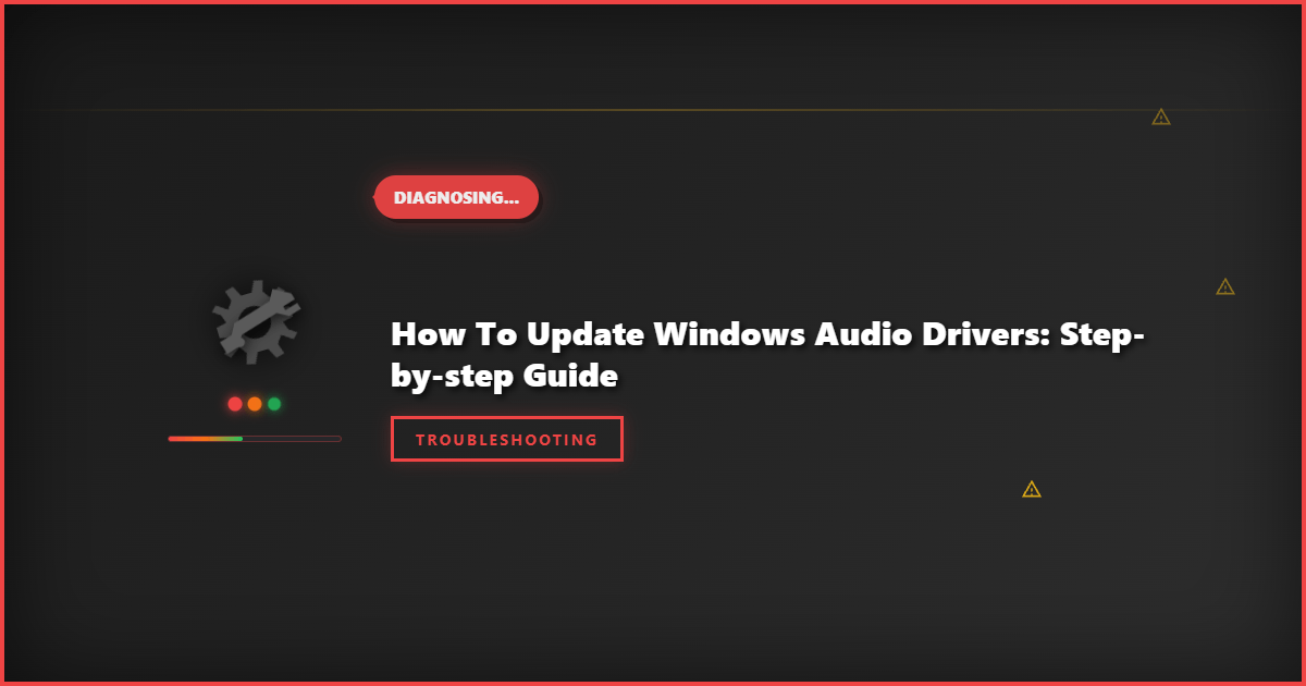 How to Update Windows Audio Drivers: Step-by-Step Guide