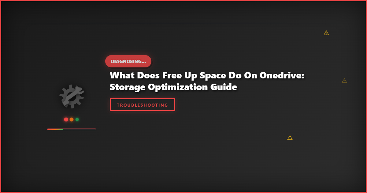 What Does Free Up Space Do on OneDrive: Storage Optimization Guide