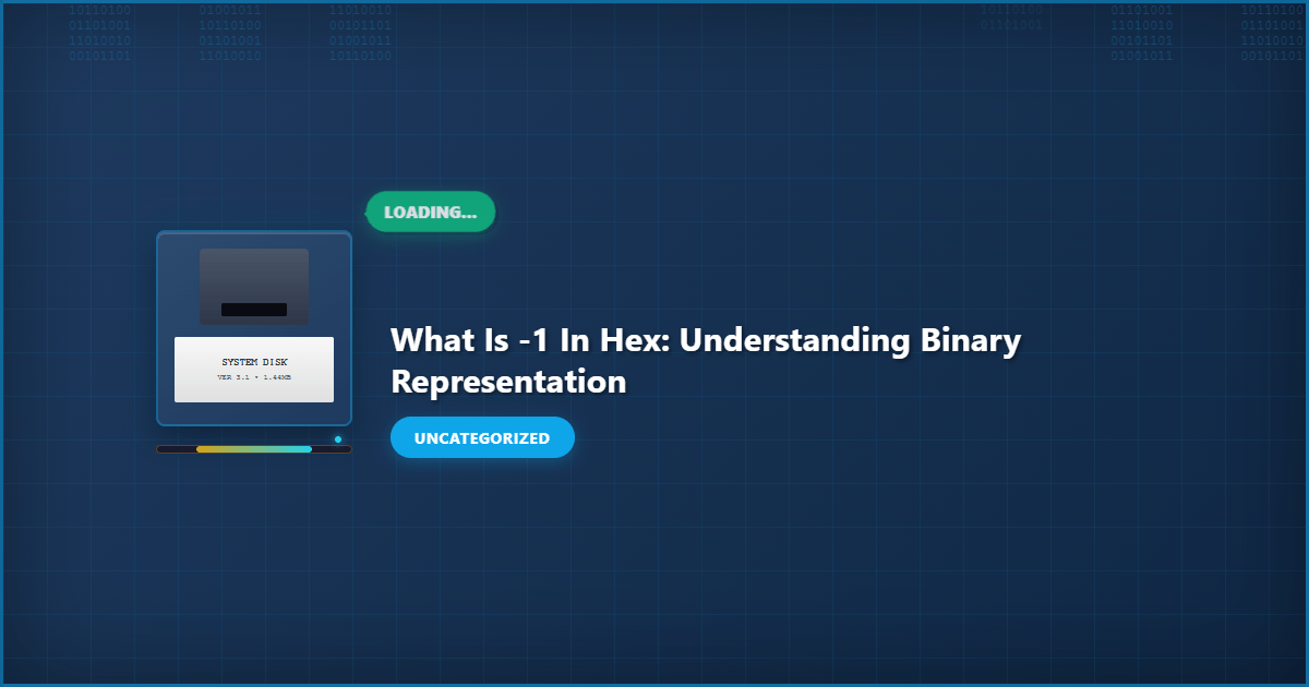 Visual representation of What is 1 in Hex: Understanding Binary Representation