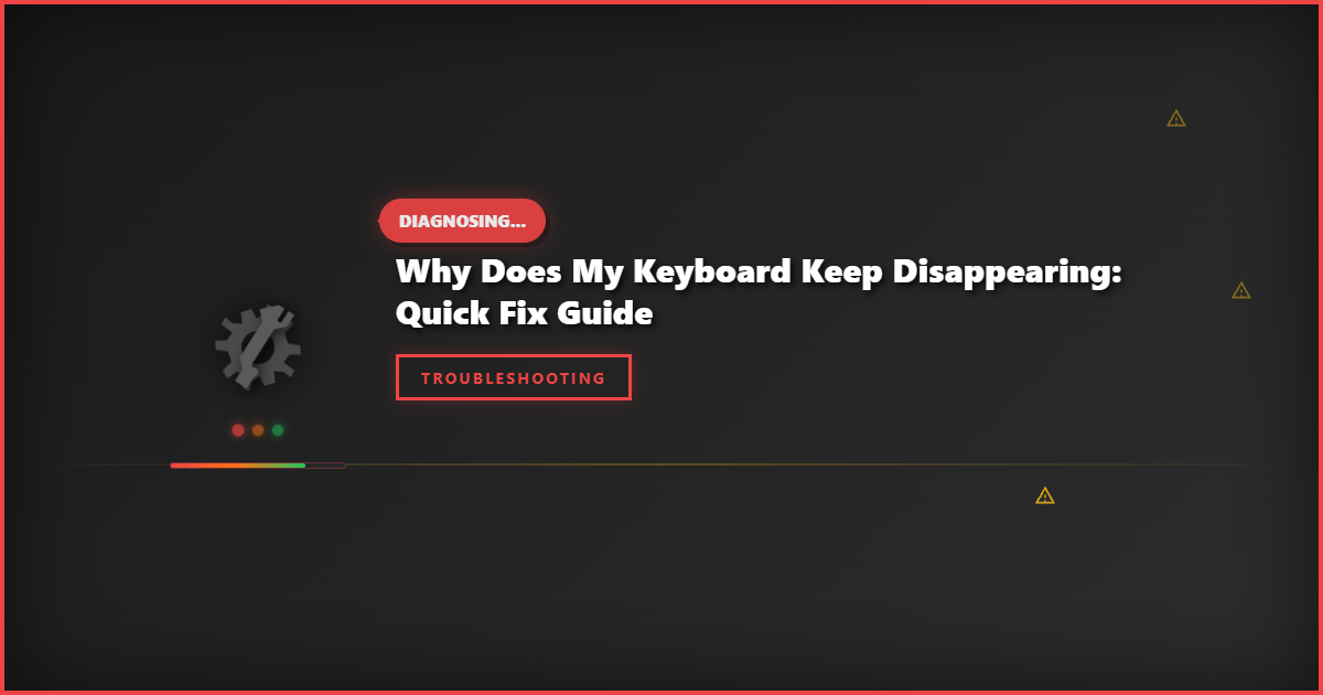 Why Does My Keyboard Keep Disappearing: Quick Fix Guide