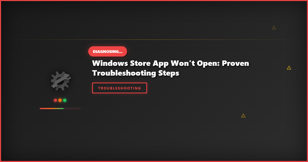 Windows Store App Won’t Open: Proven Troubleshooting Steps